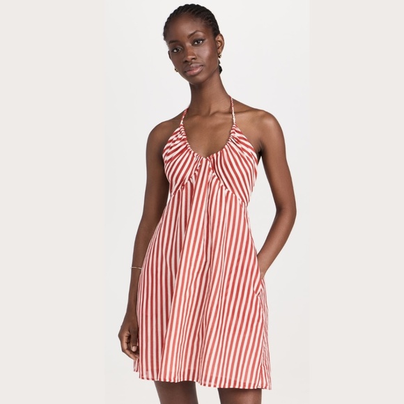 Xirena Margret Dress Burnt Dune Red Stripe - Picture 3 of 8